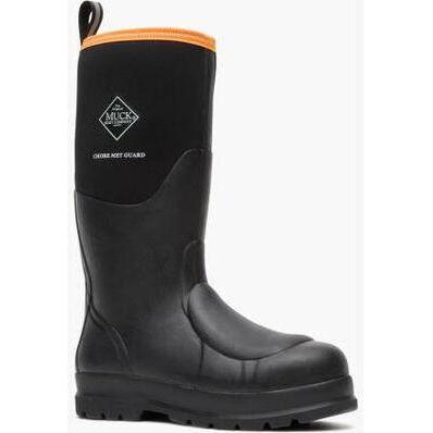 Muck Men's Chore Classic Steel Toe WP Work Boot- Black- CHSMETA2 5 / Medium / Black - Overlook Boots