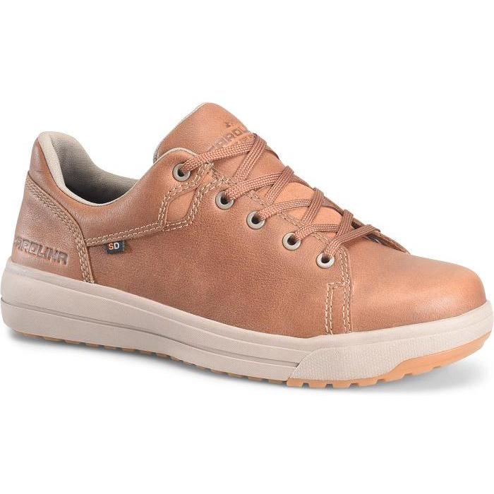 Carolina Men's Workline Comp Toe Slip Resist Oxford Work Shoe- Tan- CA2321 8 / Medium / Tan - Overlook Boots