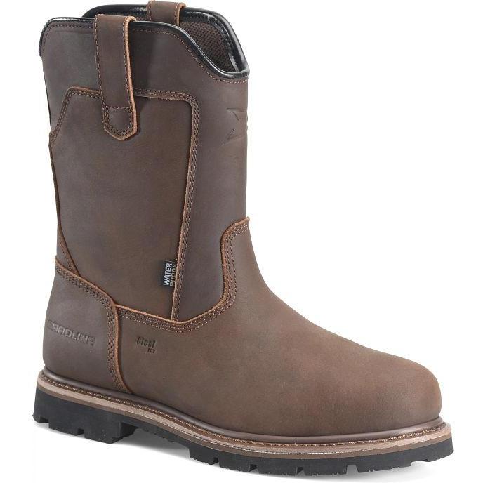 Carolina Men's Gruntz 10" Steel Toe WP Wellington Work Boot- Brown- CA3600 8 / Medium / Brown - Overlook Boots