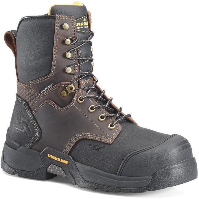 Carolina Men's Barrett 8" Comp Toe WP Work Boot- Brown- CA5601 8 / Medium / Brown - Overlook Boots