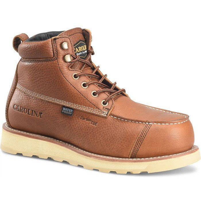 Carolina Men's Staple Gun 6" Carbon Composite Toe Waterproof Work Boot -Tan- CA7570 - Overlook Boots
