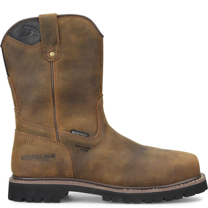 Carolina Men's Judge 10" Composite Toe Waterproof Wellington Work Boot - Brown - CA8622 - Overlook Boots