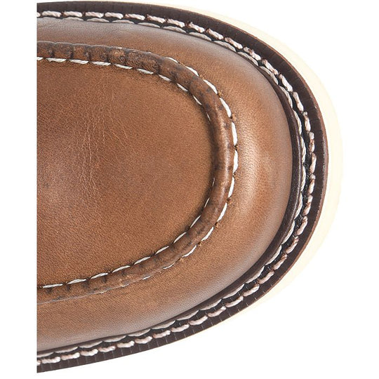 Carolina Men's Roughout Amp 6" Soft Toe USA Made Work Boot - Dark Brown - CA7068 - Overlook Boots