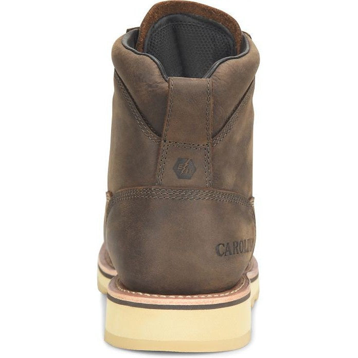 Carolina Men's Staple Gun 6" Carbon Composite Toe Waterproof Work Boot -Brown- CA7572 - Overlook Boots