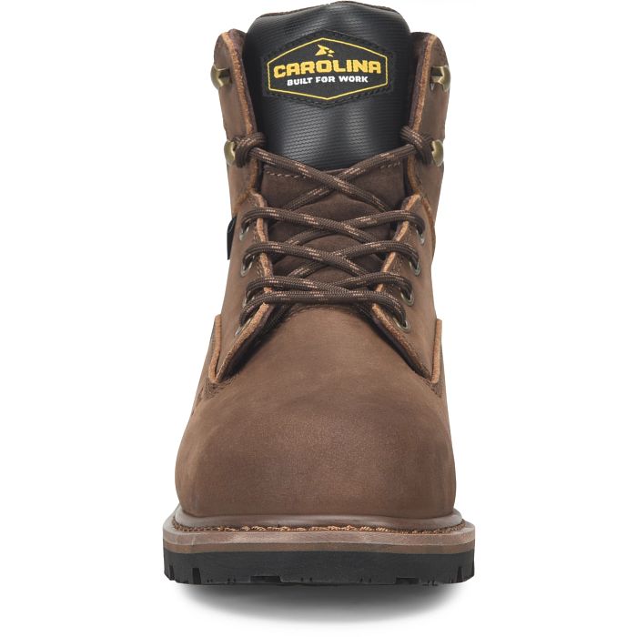 Carolina Men's Gruntz 6" Steel Toe Waterproof Steel Toe Work Boot - Brown - CA3598 - Overlook Boots
