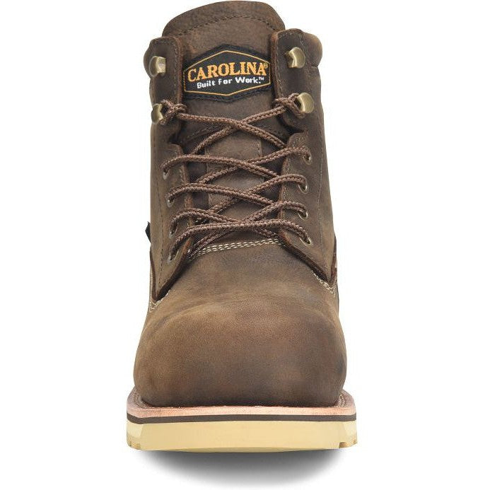 Carolina Men's Staple Gun 6" Carbon Composite Toe Waterproof Work Boot -Brown- CA7572 - Overlook Boots