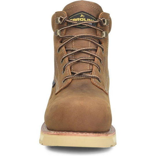 Carolina Men's Staple Gun 6" Comp Toe Waterproof Work Boot- Brown- CA7575 - Overlook Boots