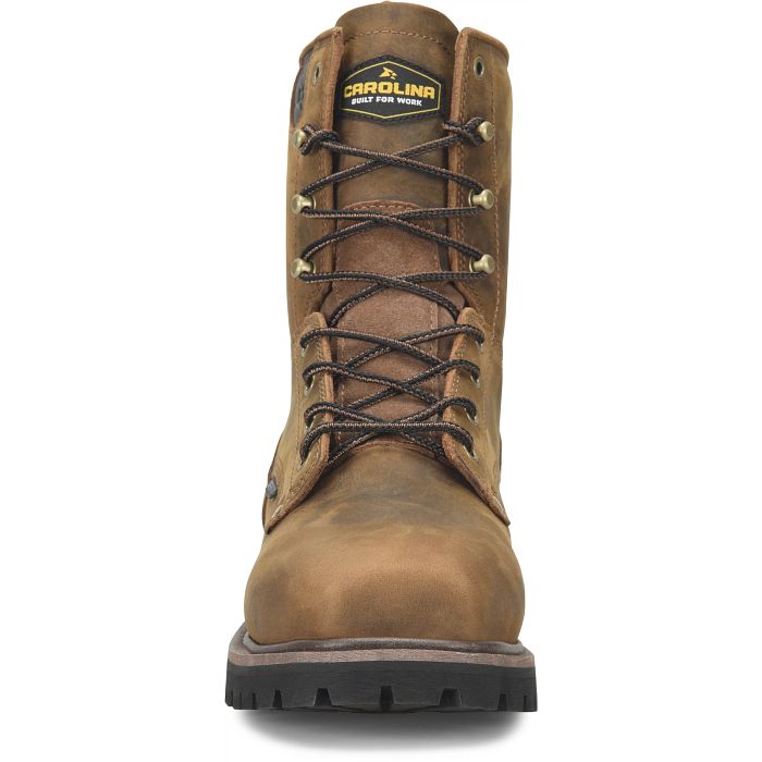 Carolina Men's Judge 8" Composite Toe Waterproof Slip Resistant Work Boot - Brown - CA8621 - Overlook Boots