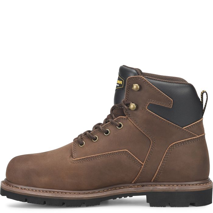 Carolina Men's Gruntz 6" Steel Toe Waterproof Steel Toe Work Boot - Brown - CA3598 - Overlook Boots