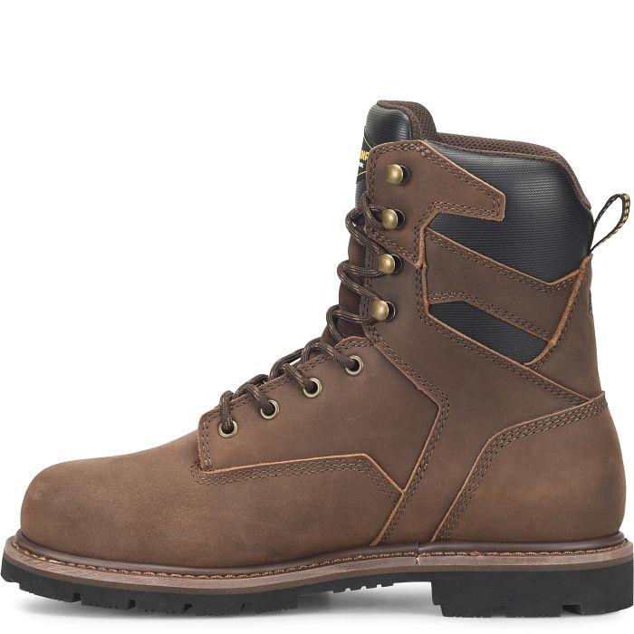 Carolina Men's Gruntz 8" Steel Toe Waterproof Steel Toe Work Boot - Brown - CA3599 - Overlook Boots