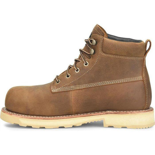 Carolina Men's Staple Gun 6" Comp Toe Waterproof Work Boot- Brown- CA7575 - Overlook Boots