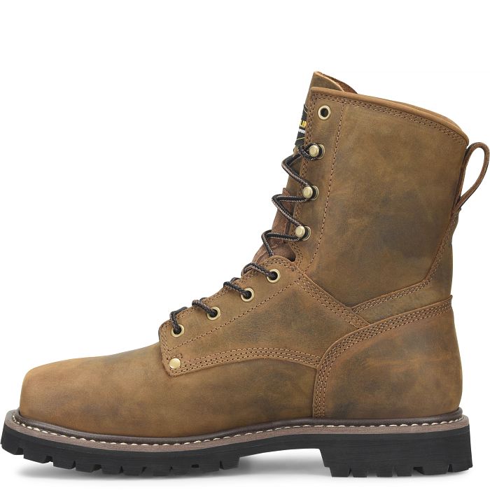 Carolina Men's Judge 8" Composite Toe Waterproof Slip Resistant Work Boot - Brown - CA8621 - Overlook Boots