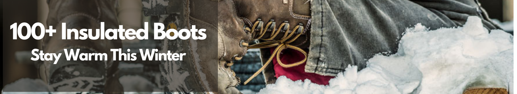 More than a hundred insulated boots