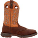 Durango Men's Rebel 11" Soft Toe Saddle Up Western Classic Boot- Brown- DB4442 6 / Medium / Brown/Tan - Overlook Boots