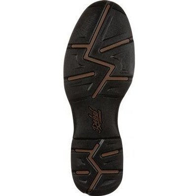 Durango Men's Rebel 12" Soft Toe Pull On Western Classic Boot- Chocolate- DB5464 - Overlook Boots