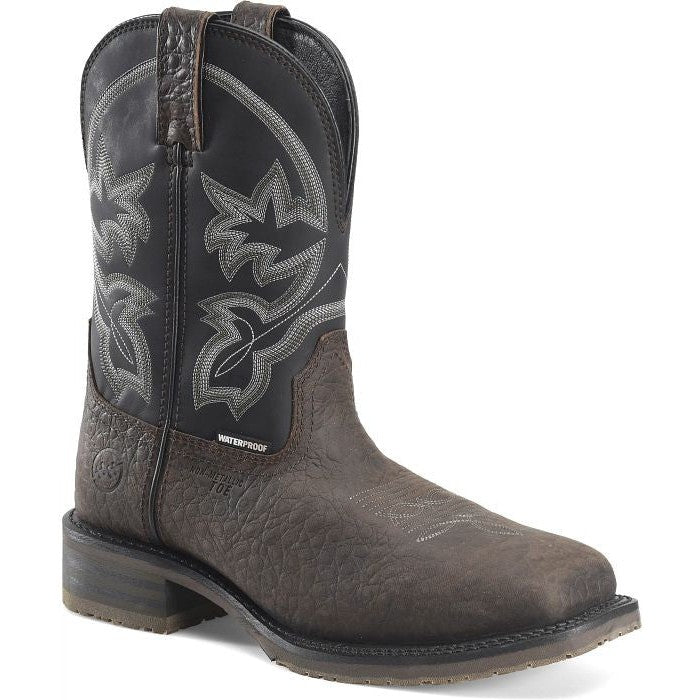 Double H Men's Stockma 10" Toe Composite Toe Waterproof Western Work Boot -Brown- DH4151 - Overlook Boots