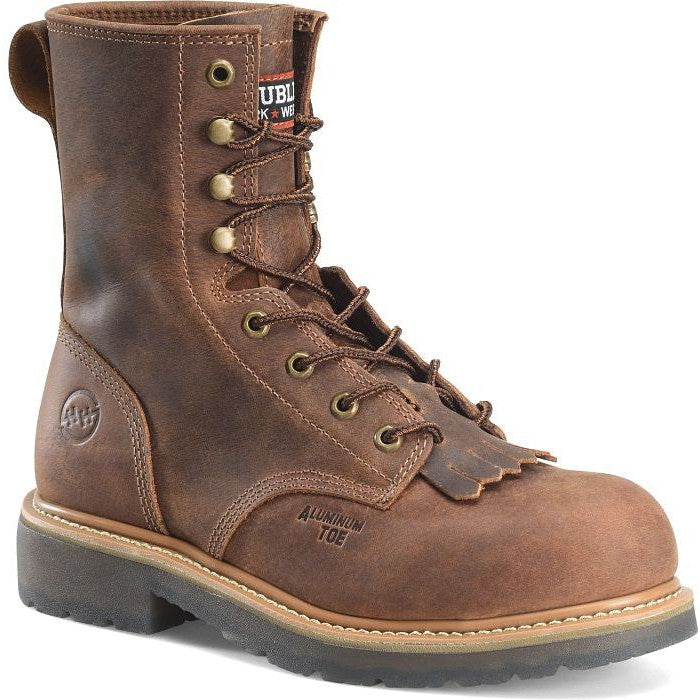 Double H Men's Judge Dice 8" Alloy Toe Lacer Work Boot -Brown- DH4155 - Overlook Boots