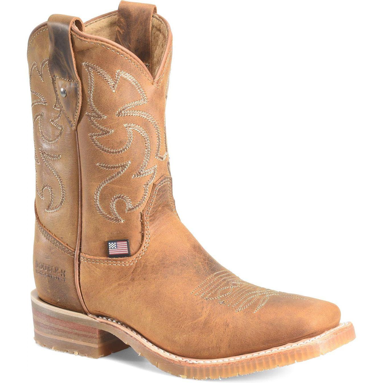 Double H Women's Fields 9" Soft Toe Roper Western Work Boot- Tan- DH5319 - Overlook Boots