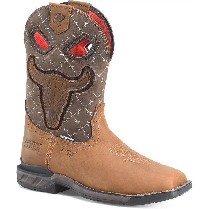 Phantom Rider Men's Biggs 11" Comp Toe WP Roper Work Boot- Brown- PH5033 7.5 / Medium / Brown - Overlook Boots