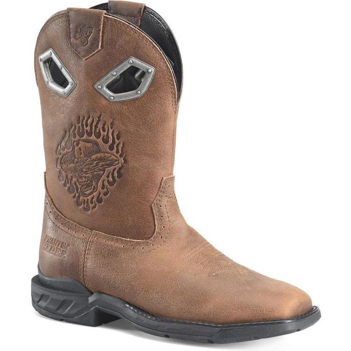 Phantom Rider Men's Delve 11" Soft Toe Western Work Boot- Brown- PH5034 7.5 / Medium / Brown - Overlook Boots