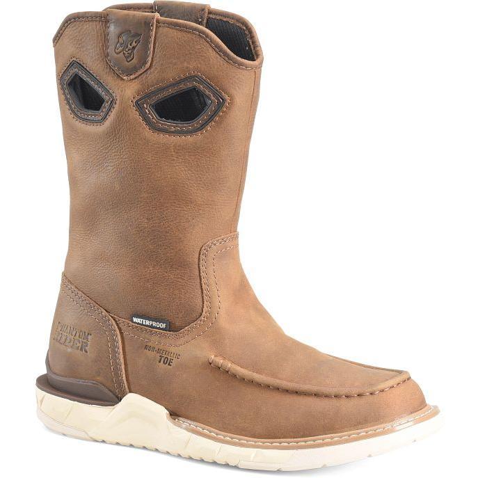 Phantom Rider Men's Dalton 11" Comp Toe WP Western Work Boot- Tan- PH5039 7.5 / Medium / Brown - Overlook Boots