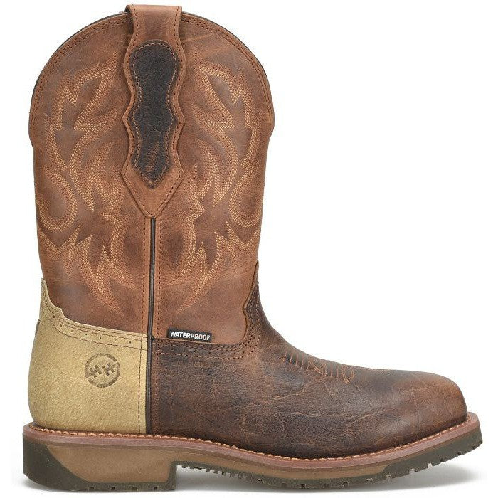 Double H Men's Outlook 11" Composite Toe Waterproof Western Work Boot -Brown- DH6143 - Overlook Boots