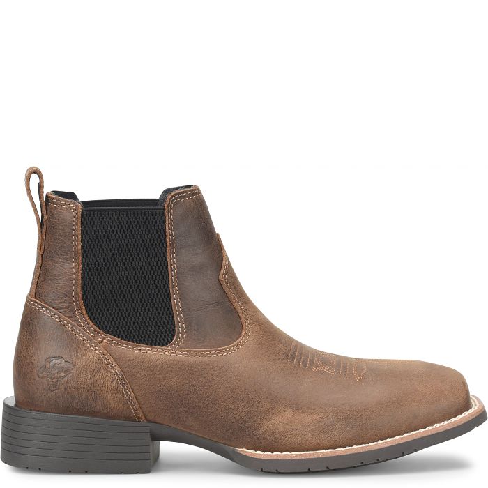 Phantom Rider Men's Dorton 6" Square Toe Western Work Boot - Brown - PH5028 - Overlook Boots