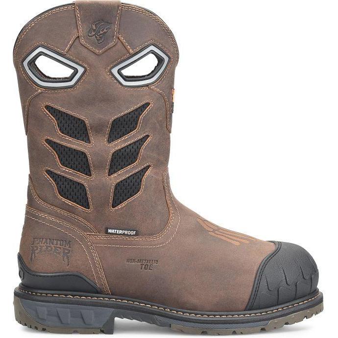 Phantom Rider Men's Crater 11" Composite Toe Waterproof Work Boot - Brown - PH5031 7.5 / Medium / Brown - Overlook Boots