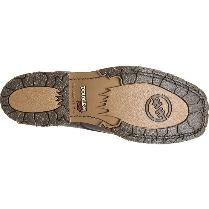 Double H Men's Baler 11" Square Toe Western Work Boot -Brown- DH4654 - Overlook Boots