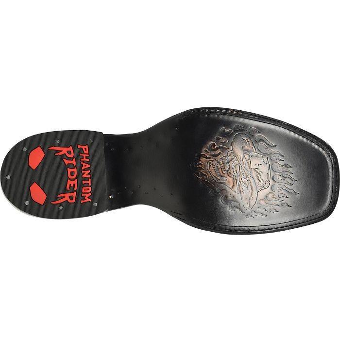 Phantom Rider Men's Arcana 11" Square Toe Western Boot- Black - PH5044 - Overlook Boots