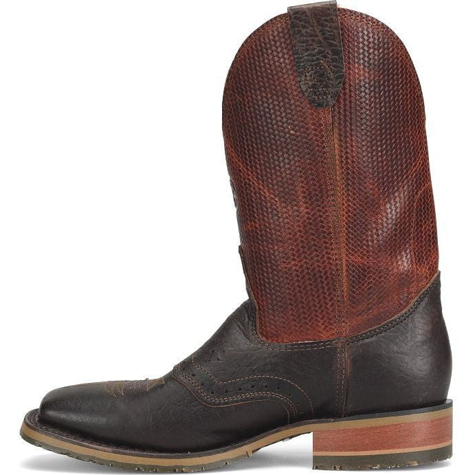 Double H Men's Baler 11" Square Toe Western Work Boot -Brown- DH4654 - Overlook Boots