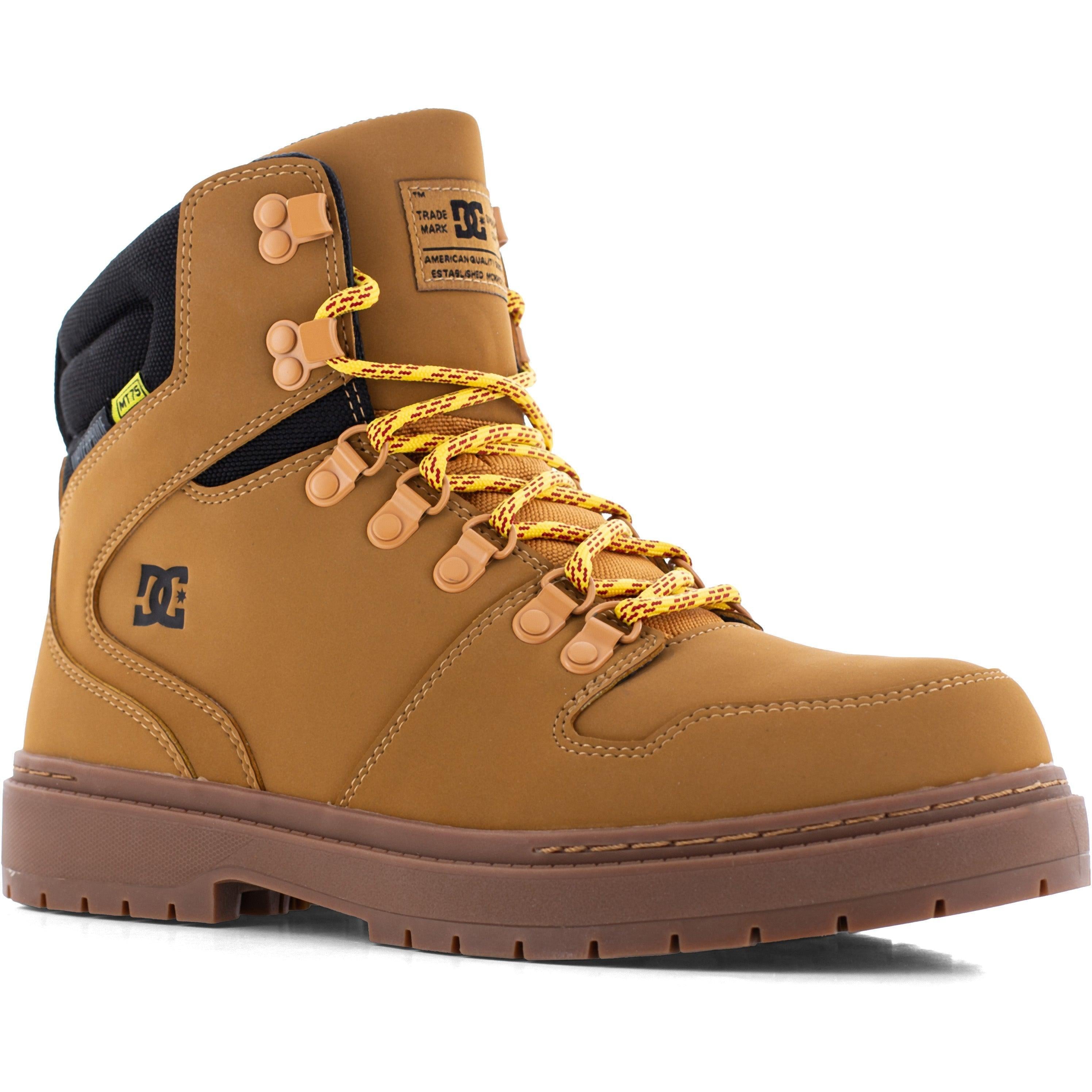 DC Men's Versatile Work Comp Toe Waterproof MetGuard Work Boot- Wheat- DC60901 7 / Medium / Tan - Overlook Boots