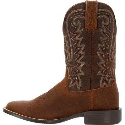 Durango Men's Westward 11" Soft Toe Pull-On Western Classic Boot- Brown- DDB0379 - Overlook Boots