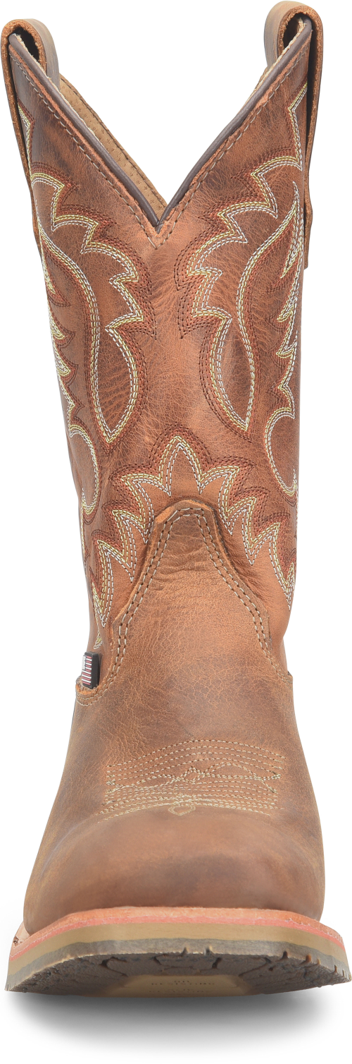Double H Men's Hickock 11" Union Built Western Work Boot - Brown - DH4674 - Overlook Boots