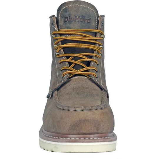 DieHard Men's Monte Soft Toe Waterproof Slip Resistant Work Boot - Brown DH60112 - Overlook Boots