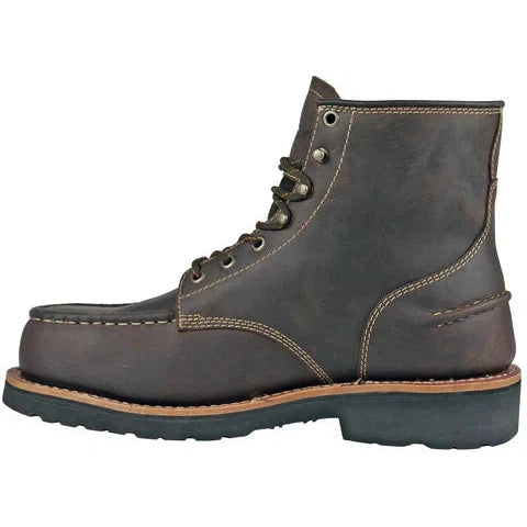 DieHard Men's Monte Composite Toe Waterproof Slip Resistant Work Boot - Brown DH60460 - Overlook Boots