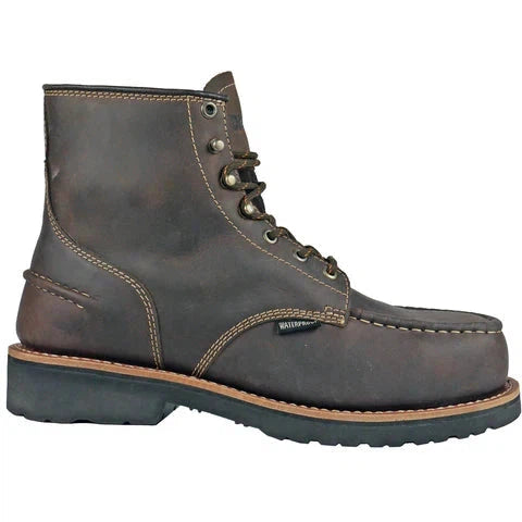 DieHard Men's Monte Composite Toe Waterproof Slip Resistant Work Boot - Brown DH60460 - Overlook Boots