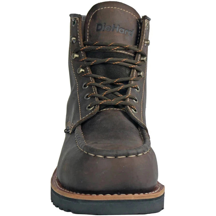 DieHard Men's Monte Composite Toe Waterproof Slip Resistant Work Boot - Brown DH60460 - Overlook Boots