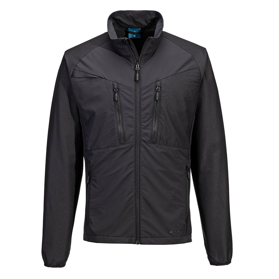 Portwest DX4 Zip Lightweight Mid Layer - All Black - DX480 S - Overlook Boots