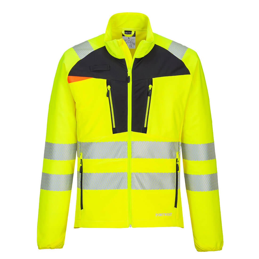 Portwest DX4 Hi-Vis Lightweight Mid Layer - Yellow/Black - DX481 S - Overlook Boots