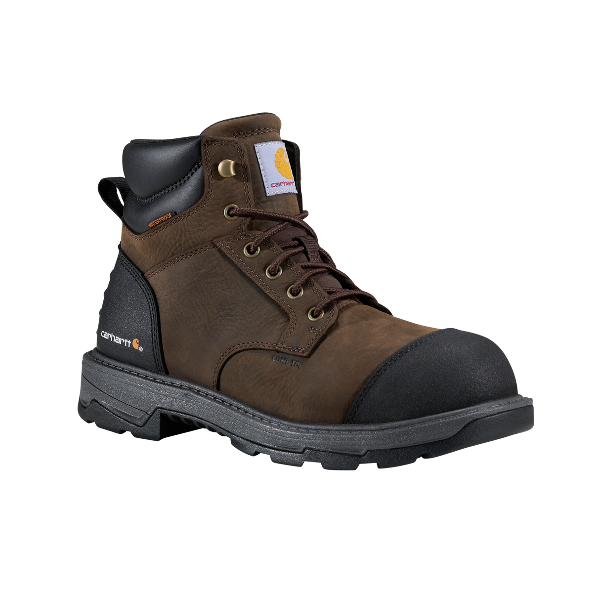 Carhartt Men's Hamilton 6" Waterproof Composite Toe Work Boot - Brown - FL6330-M 7 / Medium / Brown - Overlook Boots