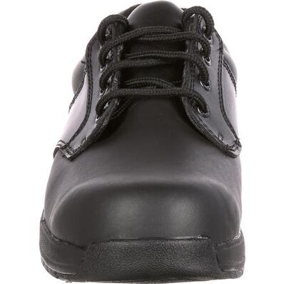 Rocky Men's Slipstop 911 4" Soft Toe Waterproof Oxford Duty Shoe- Black- FQ0002034 - Overlook Boots