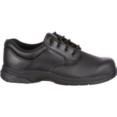 Rocky Men's Slipstop 911 4" Soft Toe Oxford Duty Shoe- Black- FQ0002034 - Overlook Boots