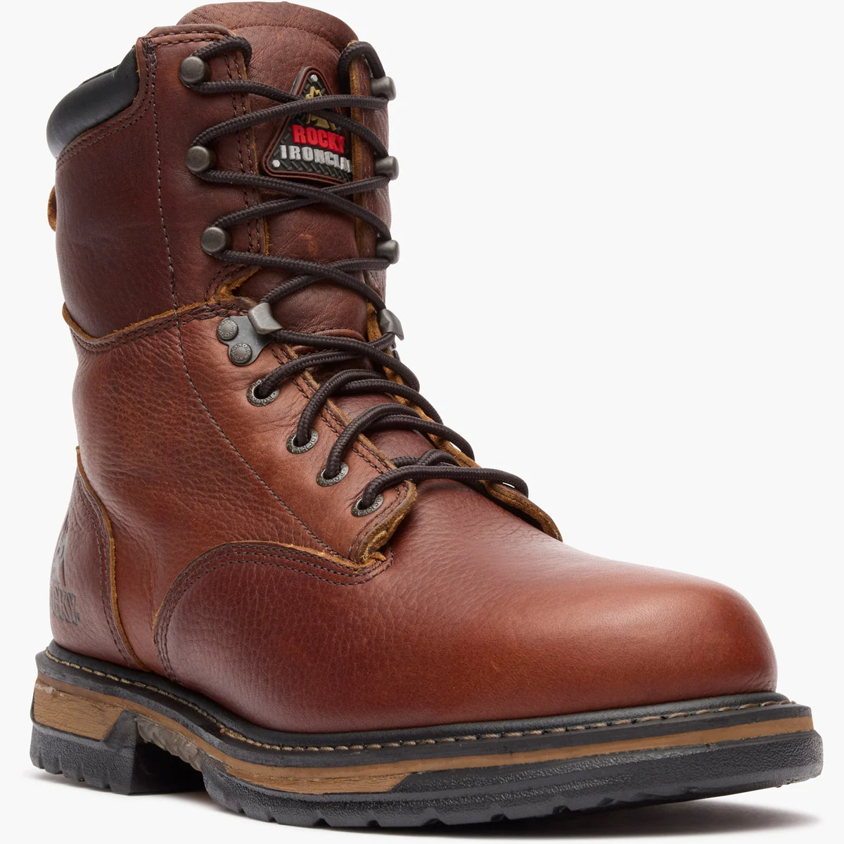 Rocky Men's Ironclad 8" Waterproof Work Boot - Brown - FQ0005693 8 / Medium / Brown - Overlook Boots