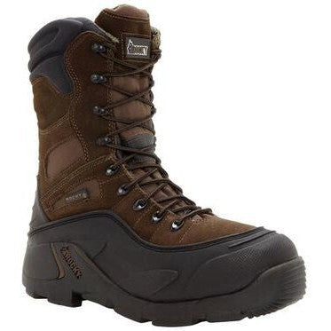 Rocky Men's Blizzard Stalker 9" Steel Toe Waterproof 1200G Work Boot -Brown- FQ0007465 7 / Medium / Brown - Overlook Boots