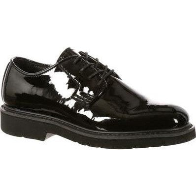 Rocky Men's High-Gloss Dress Leather 4" Soft Toe Oxford Shoe- FQ00510-8 3.0 / Medium / Black - Overlook Boots