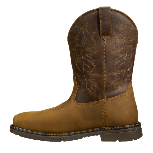 Carhartt Men's Montana 11" Soft Toe WP Wellington Work Boot - Brown - FQ1014-M