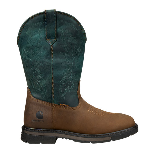 Carhartt Women's Montana 11" Soft Toe WP Wellington Boot - Teal - FQ1033-W