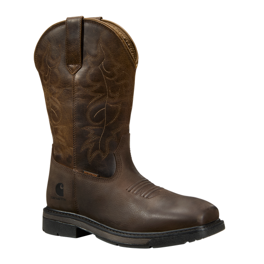 Carhartt Women's Montana 11" Nano Toe WP Wellington Work Boot - Brown - FQ1425-W