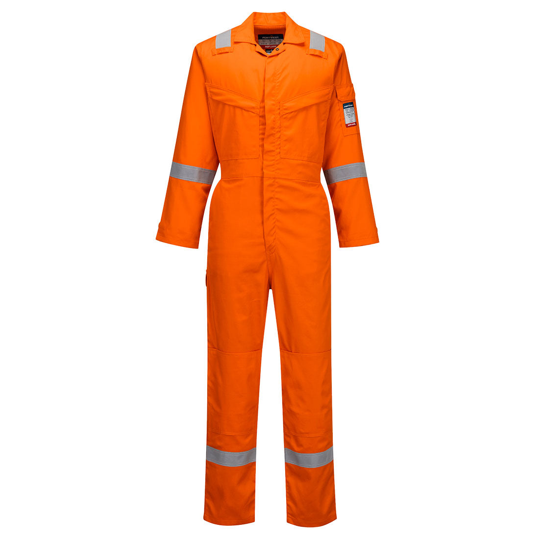 Portwest Bizflame Work Lightweight FR NFPA 2112 Coverall - Orange - FR518 4XL - Overlook Boots